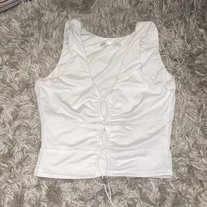 Adjustable white open tank